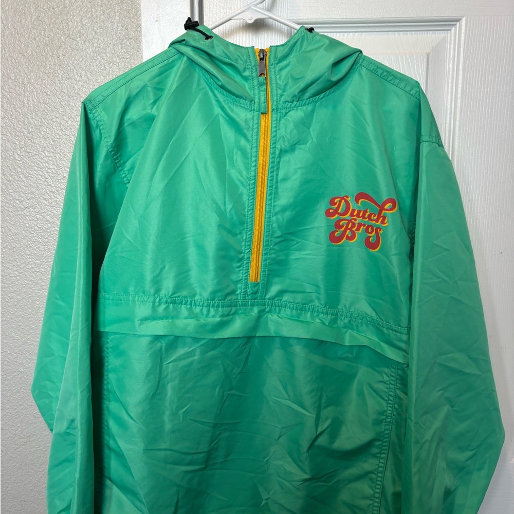 Dutch Bros Teal Raincoat